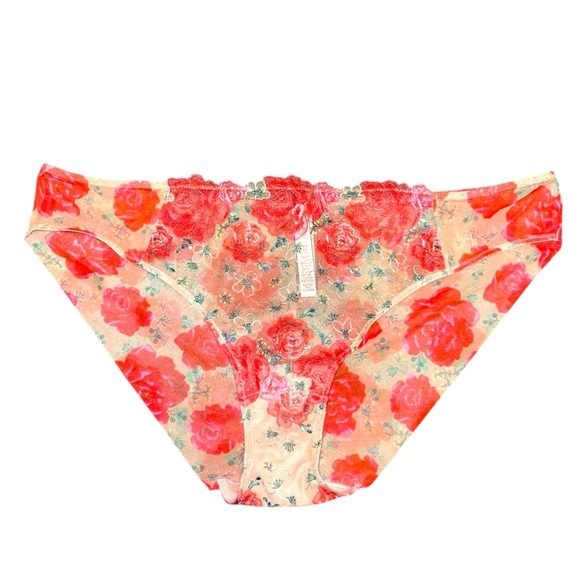 VS DREAM ANGELS Floral Embroidery Cheekini Panty XL - Picture 3 of 5
